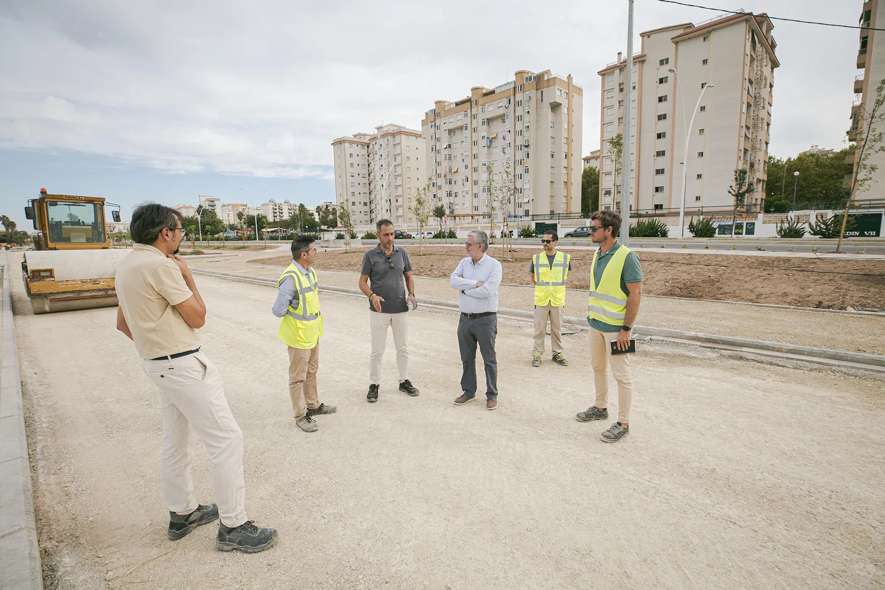 Fotografía institucional, visita obras en Gandia por Jordi Estevan